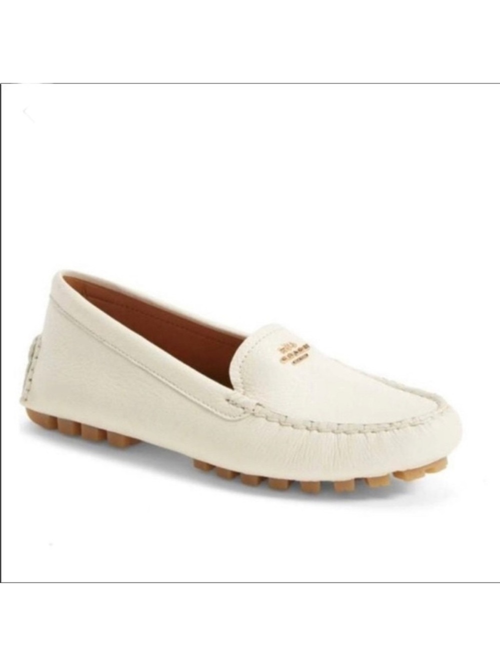 Coach leather driving loafers sz 7